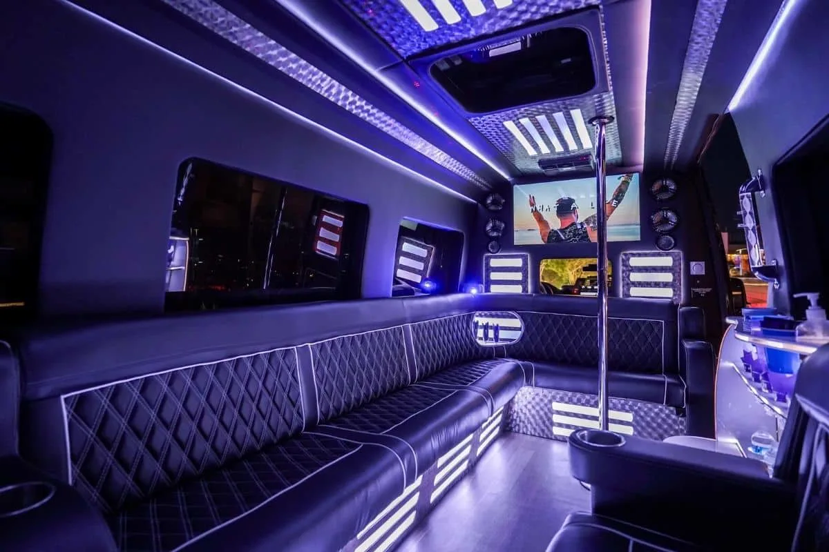 Sprinter Limo interior Las Vegas